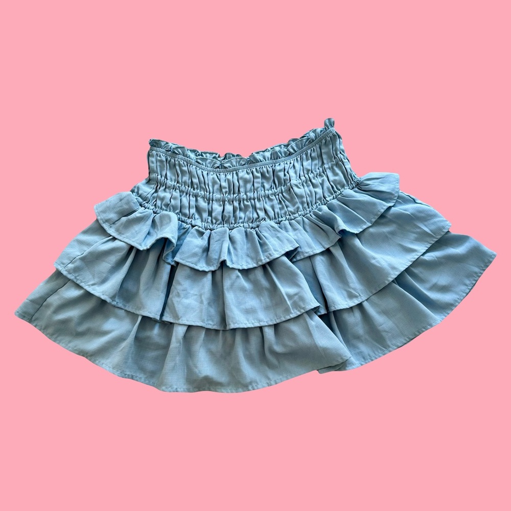 💙NEW! closette chic light blue ruffle skirt💙